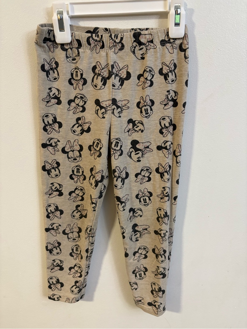 4/30$ Minnie Mouse Patterned Kids Leggings - Beige 4 years